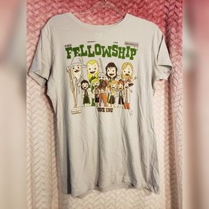 Vintage Fellowship T-shirt LOTR TeeFury XL NWOT